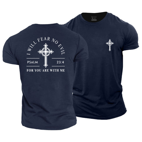 Men's I Will Fear No Evil Cotton T-Shirt