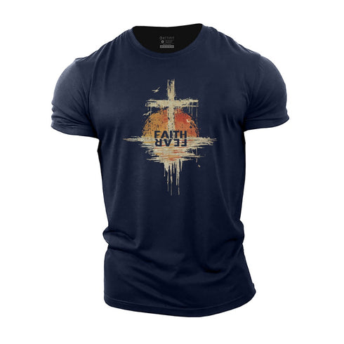 Men's Faith Fear Cotton T-Shirt