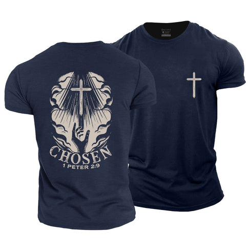 Men's Chosen 1 Peter 2:9 Cotton T-Shirt