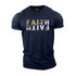 Men's Faith Builds Faith Cotton T-Shirt
