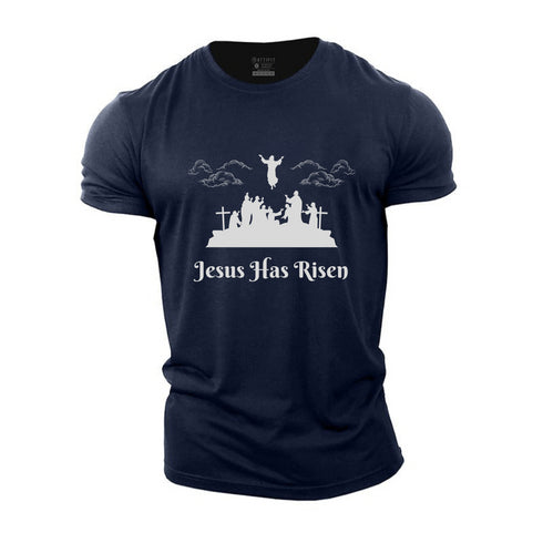 Men's Jesus Has Risen Cotton T-Shirt