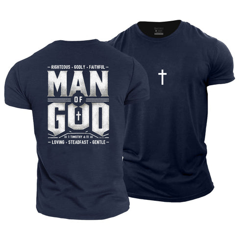 Men's Man Of God Cotton T-Shirt