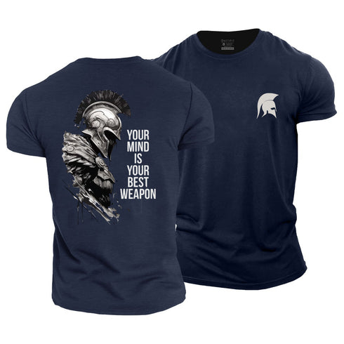 Men's Spartan Your Mind Is Your Best Weapon Cotton T-Shirt