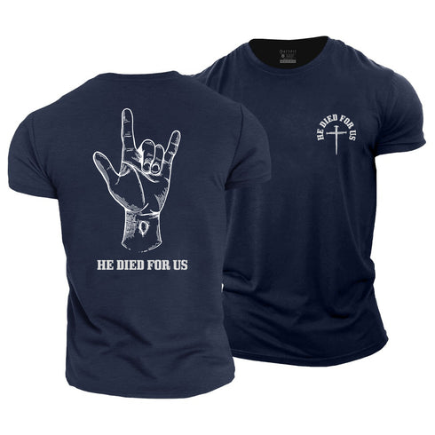 Men's He Died for us Cotton T-Shirt
