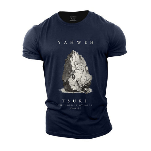 Men's The Lord Is My Rock Cotton T-Shirt