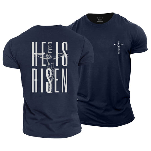 Men's He Is Risen Cotton T-Shirt