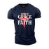 Unisex Saved By Grace Living By Faith Cotton T-Shirt