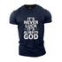 Men's It's Never Luck It's Always God Cotton T-Shirt