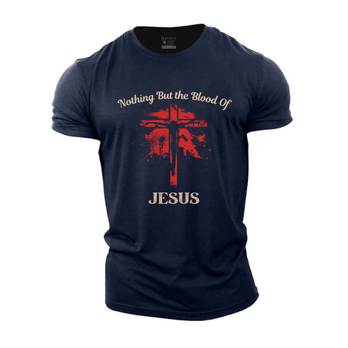 Men's Nothing But the Blood Of Jesus Cotton T-Shirt