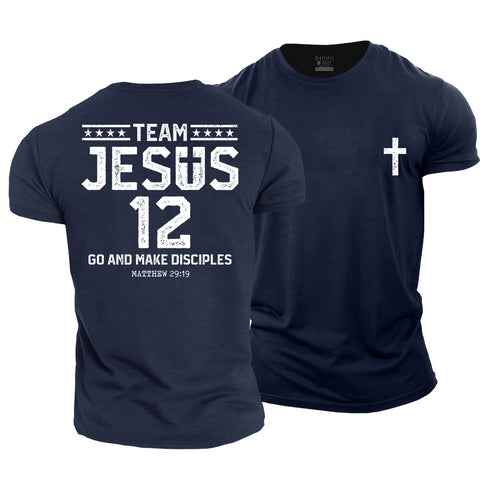 Men's Team Jesus 12 Cotton T-Shirt