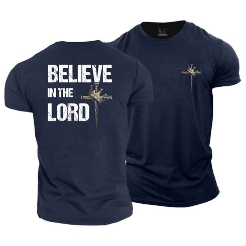 Men's Believe In The Lord Cotton T-Shirt