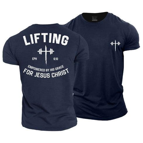 Men's Lifting for Jesus Christ Cotton T-Shirt