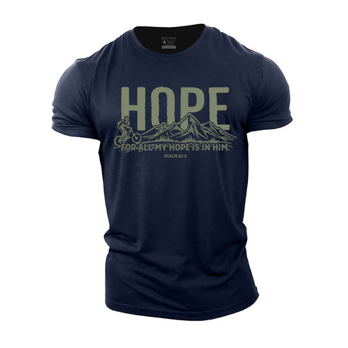 Men's For All My Hope Is in Him Cotton T-Shirt