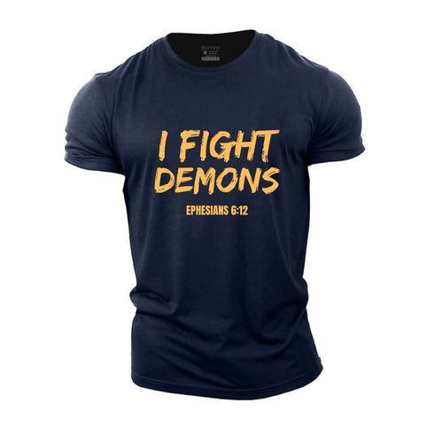 Men's I Fight Demons Cotton T-Shirt