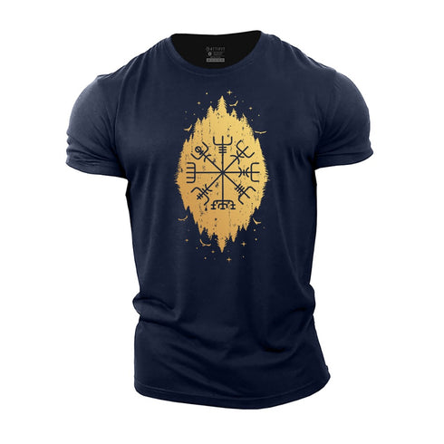 Men's Viking Compass Cotton T-Shirt