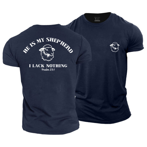 Men's He Is My Shepherd Cotton T-Shirt