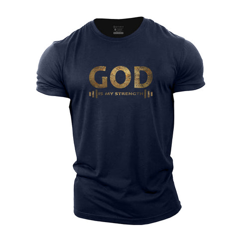 Men's God Is My Strength Cotton T-Shirt