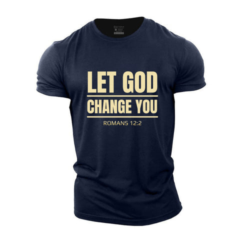 Men's Let God Change You Cotton T-Shirt