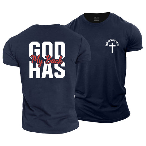 Men's God Has My Back Cotton T-Shirt