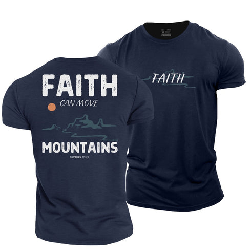Men's Faith Can Move Mountains Cotton T-Shirt
