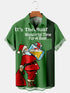 Men's Christmas Funny Graphic Short Sleeve Hawaiian Shirt