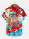 Men's Christmas Funny Graphic Short Sleeve Hawaiian Shirt
