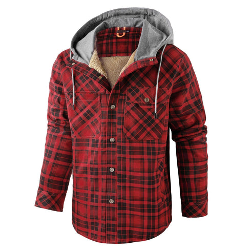 Men‘s Warm Pocket Casual Hoodie Jacket Outwear