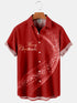 Men's Christmas Funny Graphic Short Sleeve Hawaiian Shirt