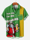 Men's 'Fk This I'm Day Drinking' Christmas Funny Graphic Short Sleeve Hawaiian Shirt