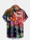 Men's Christmas Funny Graphic Short Sleeve Hawaiian Shirt