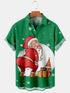 Men's Christmas Funny Graphic Short Sleeve Hawaiian Shirt