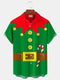 Men's Christmas Funny Graphic Short Sleeve Hawaiian Shirt