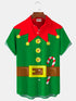 Men's Christmas Funny Graphic Short Sleeve Hawaiian Shirt