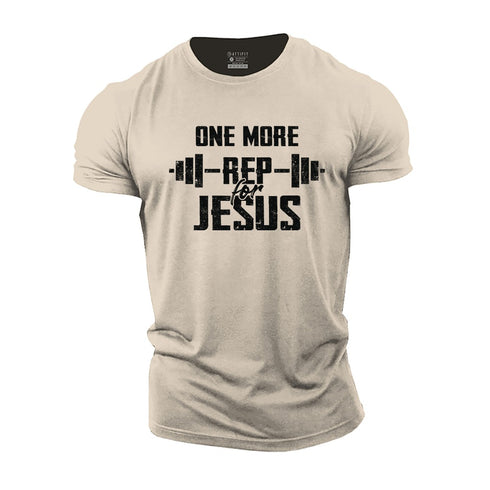 Men's One More Rep for Jesus Cotton T-Shirt