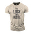 Men's 0% Luck 100% Hustle Cotton T-Shirt