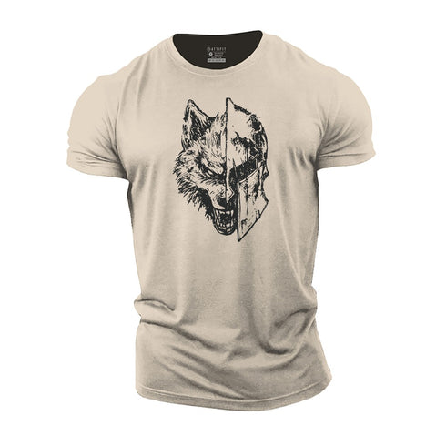 Men's Wolf Warrior Cotton T-Shirt