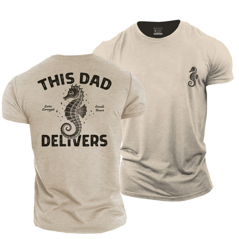 Men's This Dad Delivers Cotton T-Shirt