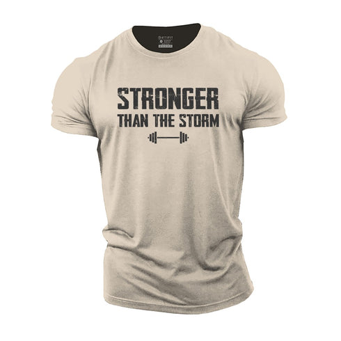 Men's Stronger Than The Storm Cotton T-Shirt
