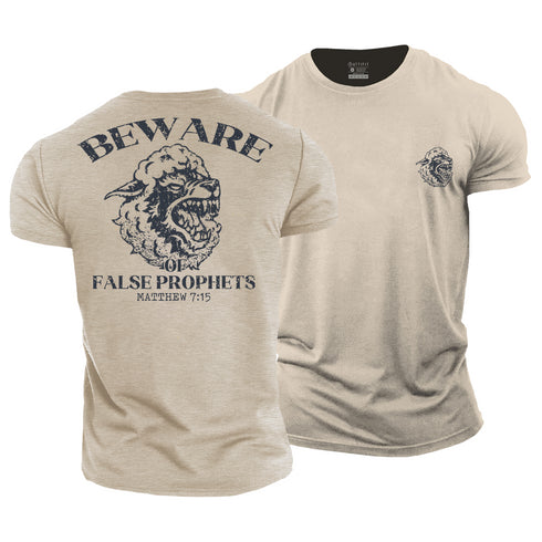 Men's Beware of False Prophets Cotton T-Shirt