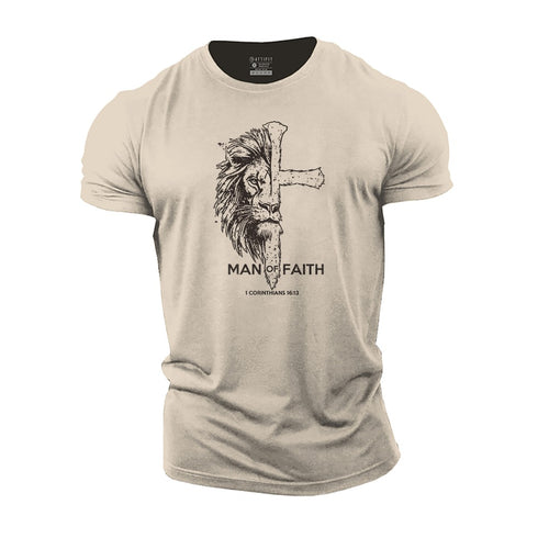 Men's Man of Faith Cotton T-Shirt