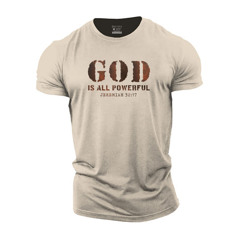 Men's God ls All Powerful Cotton T-Shirt