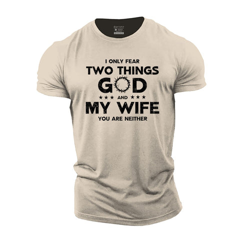 Men's God and Wife Cotton T-Shirt