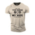 Men's God and Wife Cotton T-Shirt