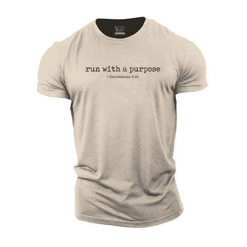 Men's Run with A Purpose Cotton T-Shirt