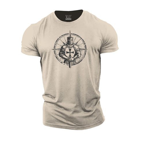 Men's Crusader Knight Cotton T-Shirt