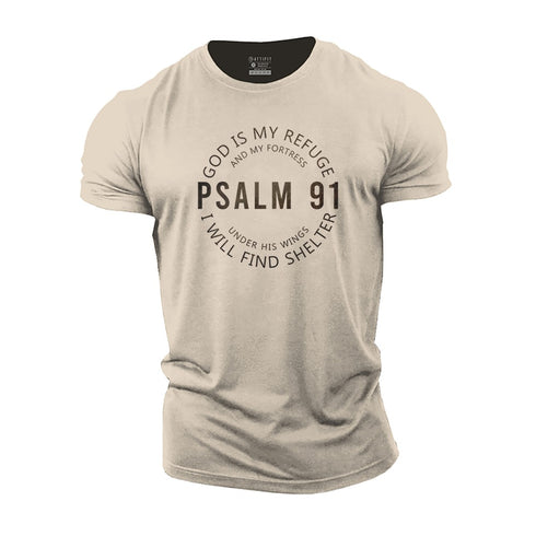 Men's God Is My Refuge Cotton T-Shirt