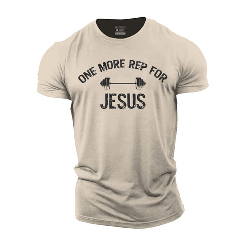 Men's One More Rep for Jesus Cotton T-Shirt