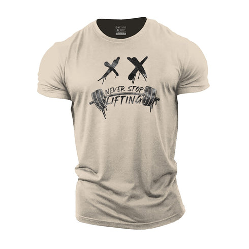 Men's Never Stop Lifting Cotton T-Shirt