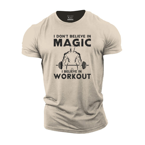 Men's I Believe in Workout Cotton T-Shirt