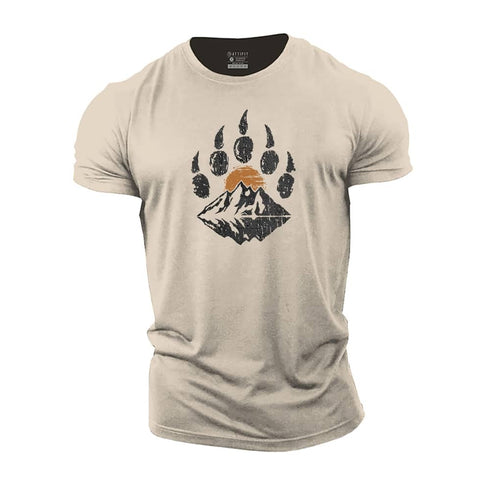 Men's Mountain Bear Paw Cotton T-Shirt